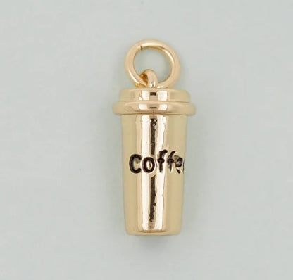 Gold-Filled Coffee Cup Charm