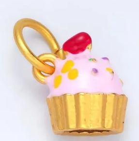 Enamel Cupcake Charm