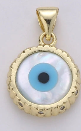 Gold-Filled Evil Eye Charm