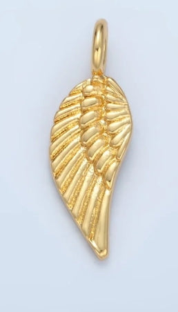 Gold-Filled Angel Wing Charm, 21 mm