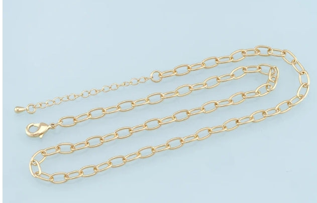 ‘The Chunky’ Gold-Filled Oval Chain Necklace with 2in Extender