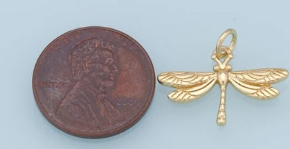 Gold-Filled Dragonfly Charm