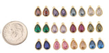 Gold-Filled Birthstone Teardrop Charm