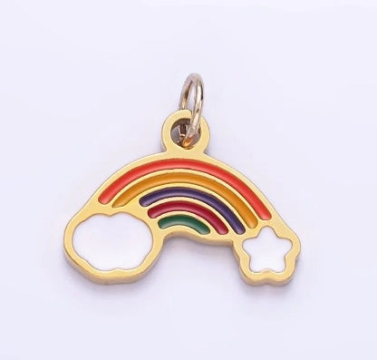 Gold-Filled Mini Rainbow Charm