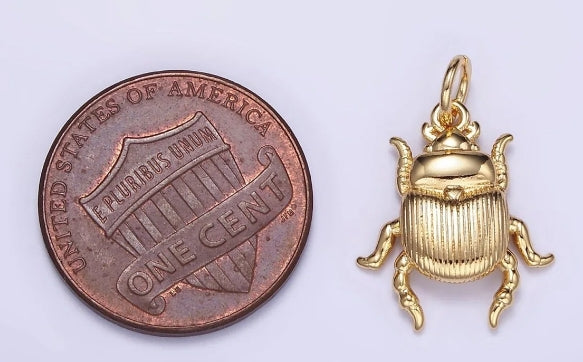 Scarab Beetle Charm