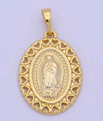 Gold-Filled Virgin Mary Charm